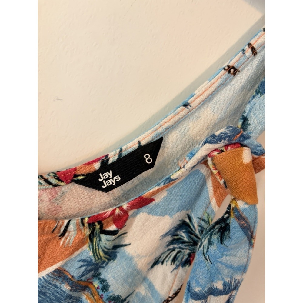Jay Jays Tropical Hawaiian Romper AU 8 US 4 Pineapple Print Button Front - Picture 3 of 5